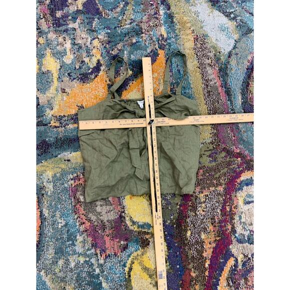 New Banana Republic European Flax LINEN TIE-FRONT TANK XL - Picture 5 of 5